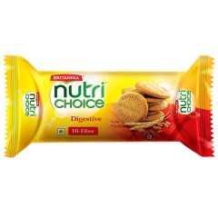 Britannia NutriChoice Digestive High Fibre Biscuits, 58 g Pouch
