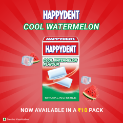HappyDent Cool Watermelon Flavour 15.4Gm
