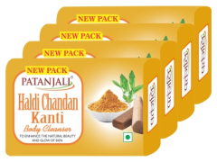 Patanjali Haldi-Chandan Kanti Body Cleanser 75gx4 
