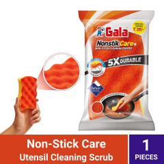 Gala Non Stik  Kitchen Scrub for Non-Stick Care, Non Stik Cleaning Tools, Sponge Scrub, 1PCS