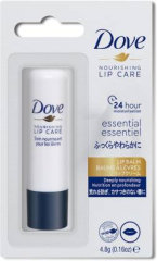 DOVE Essential Nourishing Lip Care,Lip Balm,24 hours Hydration,4.8gm Natural 