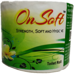 ON SOFT TOILET roll TISSUES