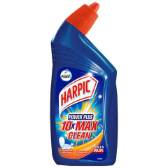 Harpic Power Plus Disinfectant Toilet Cleaner, Liquid - Orange, 500 ml