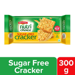 Britannia NutriChoice Sugar Free Cream Cracker, 300 g