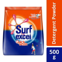 Surf Excel Quick Wash Detergent Powder, 500 g