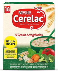 Nestle CERELAC Baby Cereal with Milk 5 Grains & Vegetables