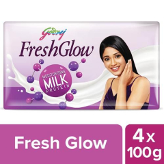 Godrej Fresh Glow Soap, 100 g Pack of 4