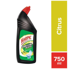 Harpic Germ & Stain Blaster Disinfectant Toilet Cleaner Liquid, Citrus, 750 ml