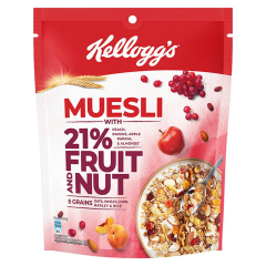 New Kellogg's Muesli with 21% Fruit, Nut & Seeds |Tastier now with Cranberries and Pumpkin Seeds | | 240g Pack