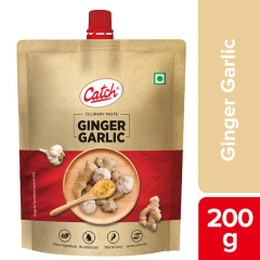 Catch Ginger Garlic/Adrak Lehsun Paste - Thick & Grainy,  200 g Pouch