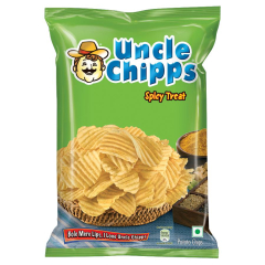 Uncle Chipps Potato Chips - Spicy Treat, 32g
