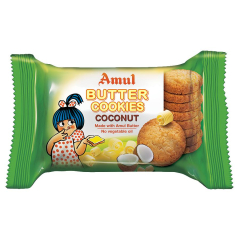Amul Coconut Cookies, 50 g Polyfilm