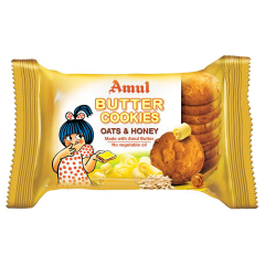 Amul Oat & Honey Cookies, 50 g Polyfilm
