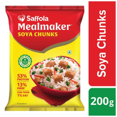 Saffola Mealmaker Soya Chunks, 200 g