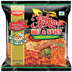 Nissin Geki - Hot & Spicy Korean Veg Flavour, 80 g
