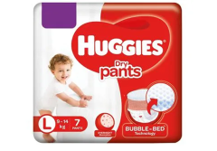 Huggies Dry Pants L (9 - 14 kg) Pack Of 7