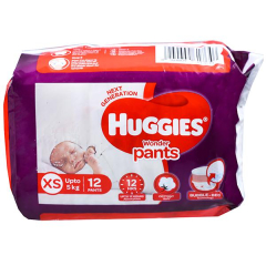 Huggies Wonder Pants XS (Up to 5 kg) Pack Of 12