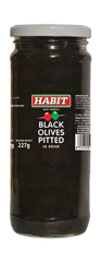 Habit Black Pitted Olives in Brine, 430g