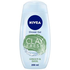 NIVEA Women Body Wash, Clay Fresh Ginger & Basil Shower Gel, 250ml