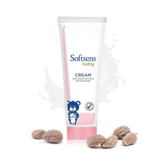 Softsens Baby Moisturizing Cream with Natural Milk Cream & Shea Butter, 100 Gm 