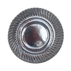SILVER DISH NO3 - PACK OF 30 PCS  (SIZE-7 INCH)