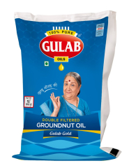 GULAB Groundnut Oil (સીંગ તેલ )1 Lit Pouch