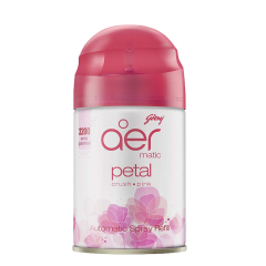 Godrej Aer Matic - Automatic Air Freshener Refill, Petal Crush Pink, 225 ml