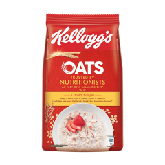 Kellogg's Oats, Rolled Oats, High in Protein and Fibre, Low in Sodium, 400g Pack