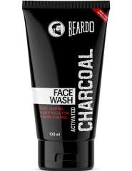 Beardo Activated Charcoal Anti-Pollution Face Wash for Deep Pore Cleaning, 100ml |