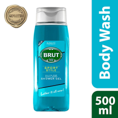 Brut Sport Style ALL-IN-ONE Shower gel for Hair & Body| Authentic Fragrance 500ml