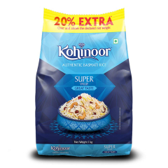 Kohinoor Super Value Authentic Basmati Rice, 1 Kg 