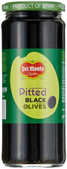 Del Monte Pitted Olives - Black, 450g