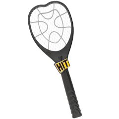 HIT Anti Mosquito Racquet - Rechargeable Insect Killer Bat With LED Light, 1 pc (6 Months Warranty)