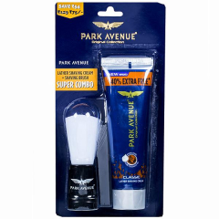 park Avenue Original Collection Combo 70G(Classic Lather Shaving Cream, Shaving Brush)