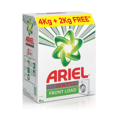 Ariel Front Load Detergent Washing Powder 4kg + Free 2kg 