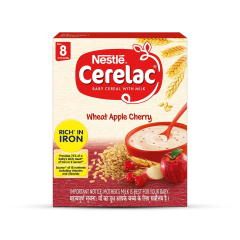 Nestle CERELAC Baby Cereal with Milk, Wheat Apple Cherry