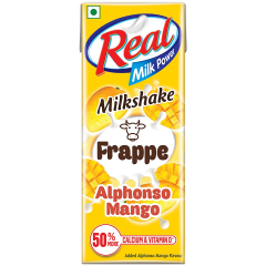 Real Frappe Milkshake - Mango Pouch, 180 ml