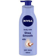  NIVEA Body Lotion for Dry Skin, Shea Smooth, with Shea Butter, 400 ml