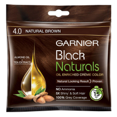 Garnier Black Naturals Nat Brown Color Shade No. 4.0