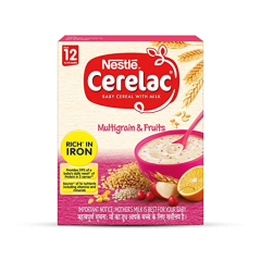 Nestlé CERELAC Fortified Baby Cereal with Milk, Multigrain & Fruits