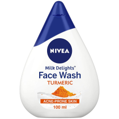  NIVEA Women Face Wash for Acne Prone Skin, Milk Delights Turmeric,  100 ml