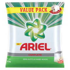 Ariel Complete Detergent Washing Powder- 4Kg Value Pack