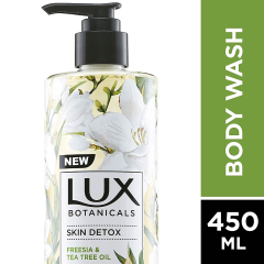 Lux Botanical Skin Detox Freesia & Tea Tree Oil Body Wash 450ml
