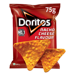 Doritos Nacho Chips - Nacho Cheese Flavour, 75g Pouch