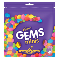 Cadbury Gems Home Treats Pack, 142.2 g, 45 Count