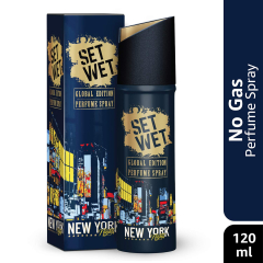 Set Wet Perfume Spray For Men, New York Nights, 120 ml