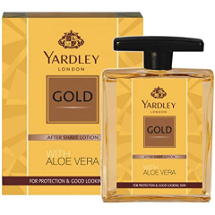 Yardley Gold After Shave Lotion with Aloe Vera, 50ml