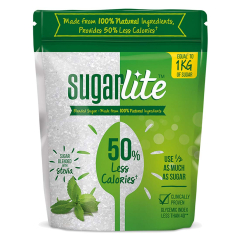 Sugarlite  50% Less calories Sugar Pouch, 500g