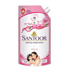 Santoor Mild Gentle Hand Wash, 750ml with Natural goodness of Lotus & Tulsi