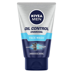  NIVEA Men Face Wash for Oily Skin, Oil Control with Charcoal & Cooling Mint, 100 g